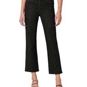 Joe’s Jeans - The Callie Coated High Waist Ankle Bootcut Jeans - Black size 34